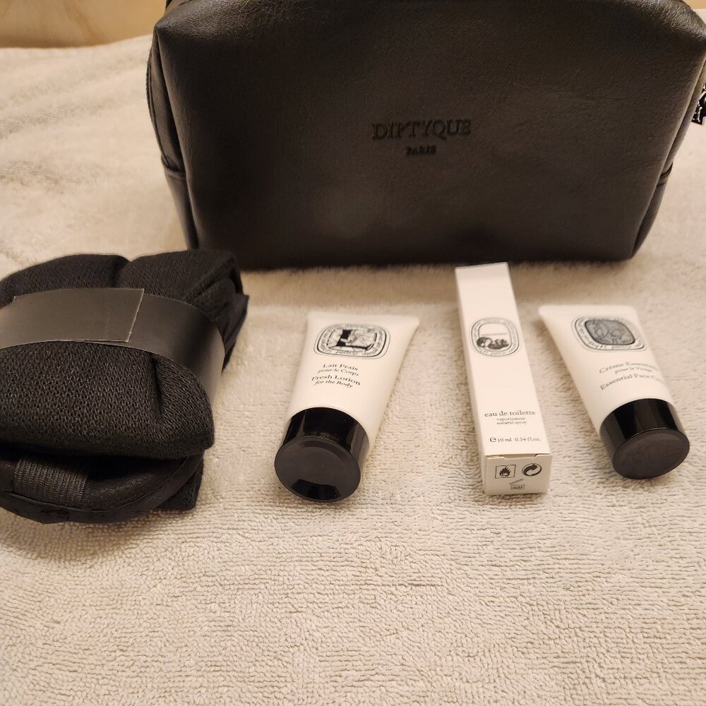 DIPTYQUE Travel and Toiletries kit with sealed products included